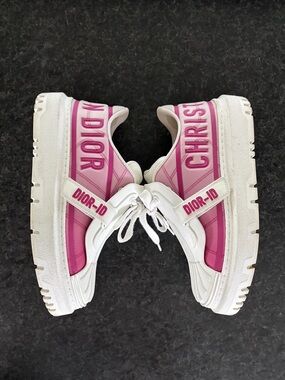 Dior Pink and White Chunky Sneakers